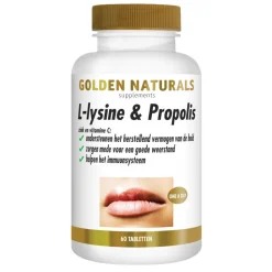 Golden Naturals L-lysine & Propolis Vegan 60 tabletten