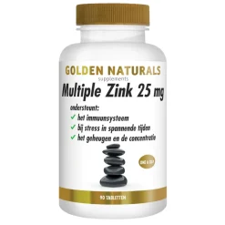 Golden Naturals Multiple Zink 25mg 90 tabletten