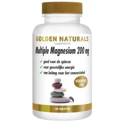 Golden Naturals Multiple Magnesium 200mg Vegan 180 tabletten