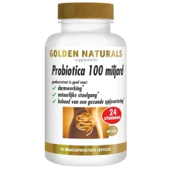 Golden Naturals Probiotica 100 Miljard Maagsapresistent 45 vegacapsules
