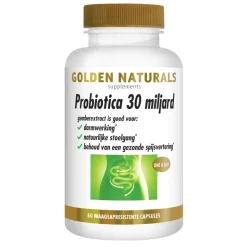 Golden Naturals Probiotica 30 Miljard Maagsapresistent 60 vegacapsules