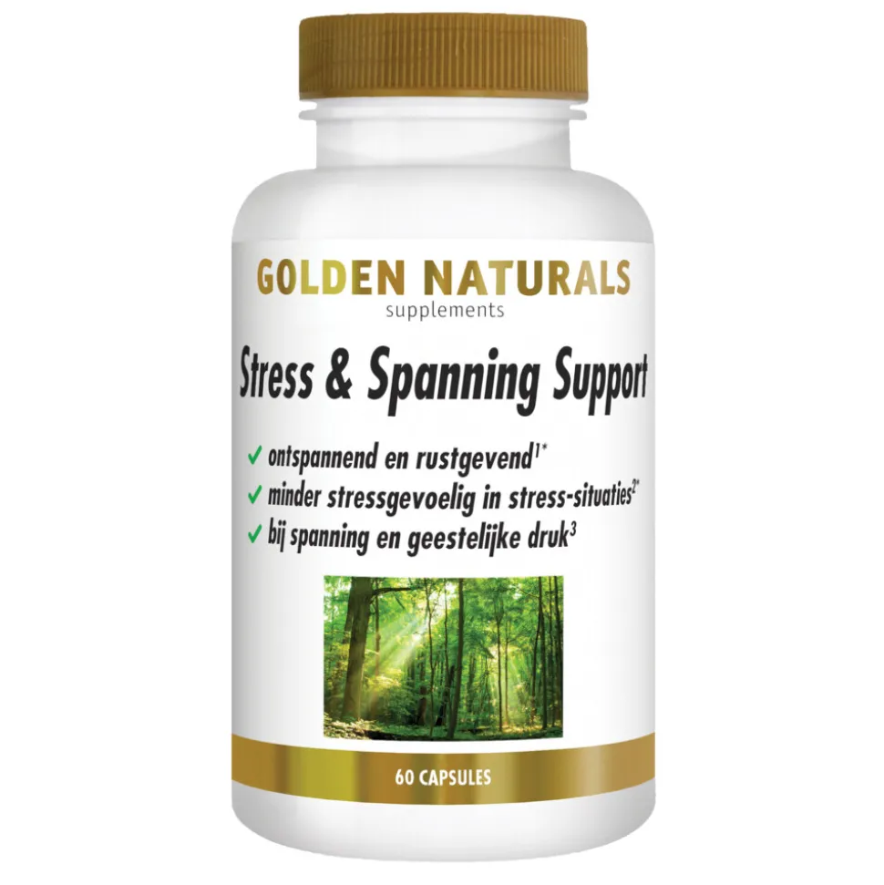 Golden Naturals Stress & Spanning Support 60 vegacapsules