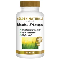 Golden Naturals Vitamine B-complex Vegan 180 tabletten