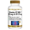 Golden Naturals Vitamine K2 200 mcg & D3 25mcg 60 vegacapsules