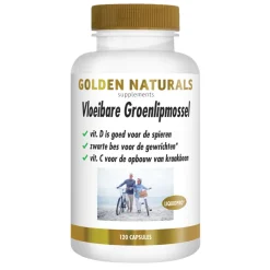 Golden Naturals Vloeibare Groenlipmossel 120 softgels