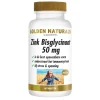 Golden Naturals Zink Bisglycinaat 50mg Vegan 60 tabletten