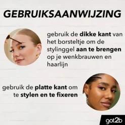 Got2b Glued 4 Brows & Edges Gel Brown 16 ml