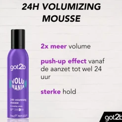Got2b Volumania 24H Volumizing Mouse 250 ml