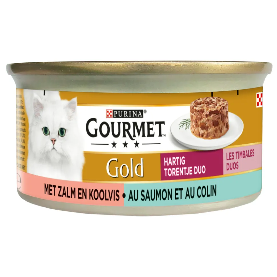 Gourmet Gold Blik Hartig Torentje Zalm 85 gr