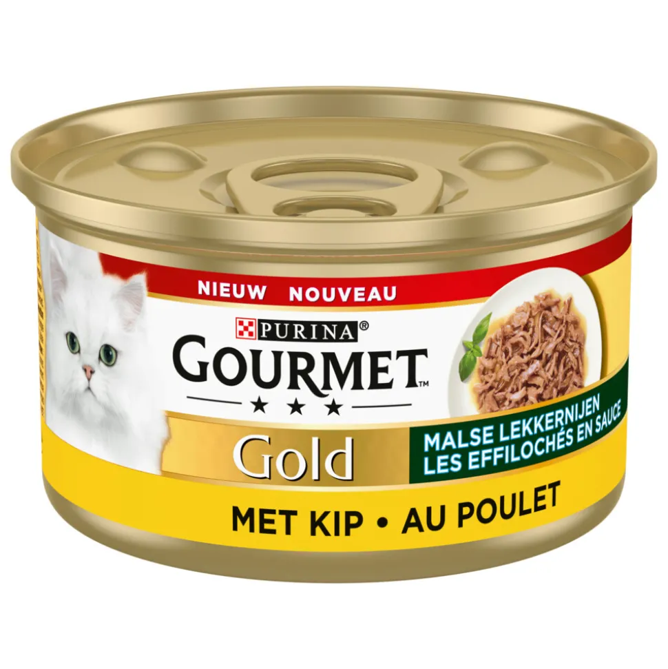 Gourmet Gold Blik Malse Lekkernijen Kip 85 gr