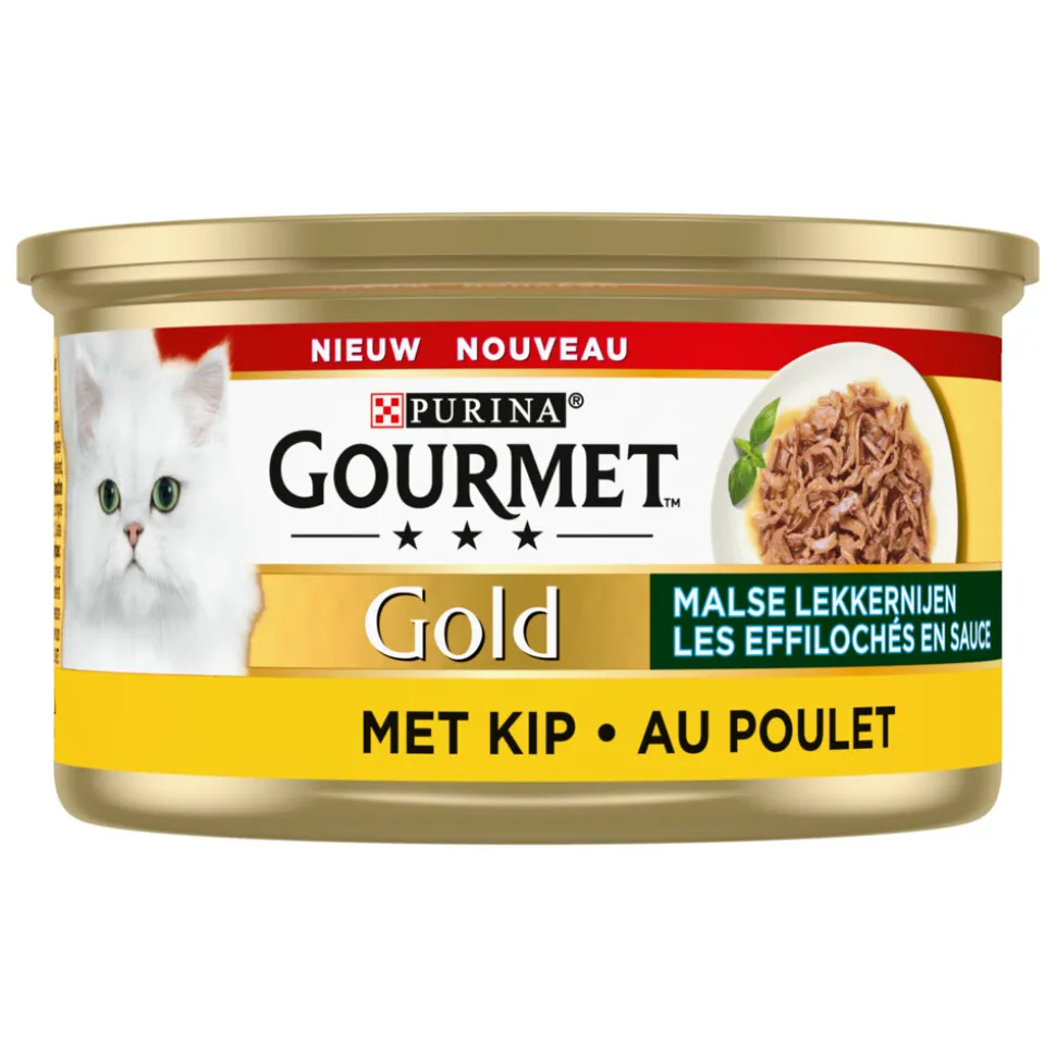 Gourmet Gold Blik Malse Lekkernijen Kip 85 gr
