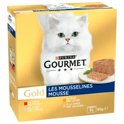 Gourmet Gold Fijne Mousse Rood 8 x 85 gr