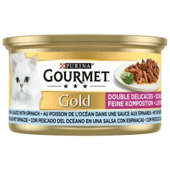 Gourmet Gold Luxe Mix Zeevis - Spinazie 85 gr