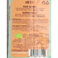 GreenAge Quinoa Rood Bio 400 gr