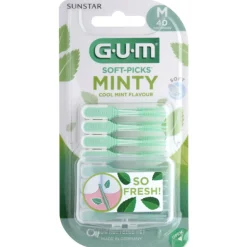 GUM Soft-Picks Comfort Flex Mint Medium 40 stuks