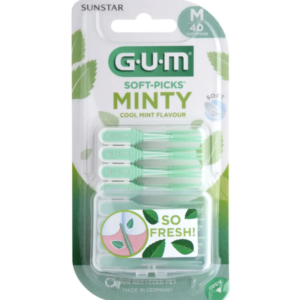GUM Soft-Picks Comfort Flex Mint Medium 40 stuks