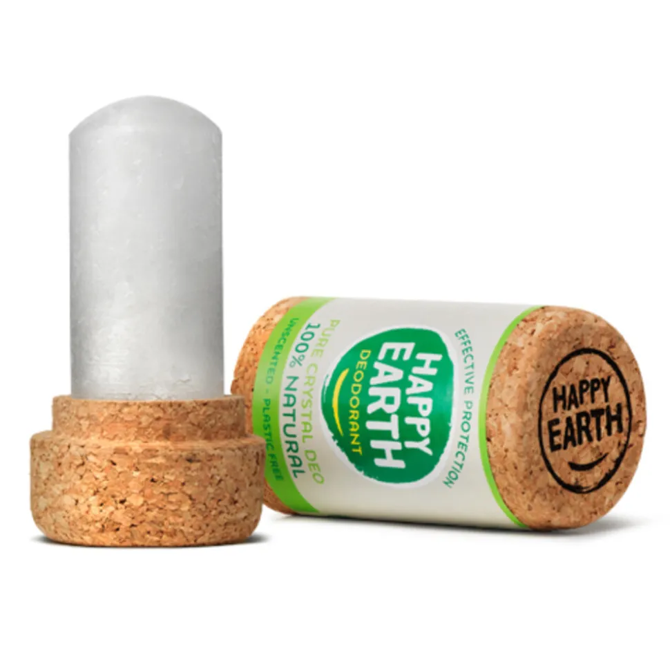 Happy Earth 100% Natuurlijke Crystal Deodorant Geurloos 90 gr
