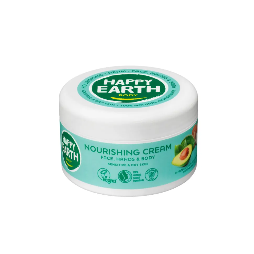 Happy Earth Voedende Créme 100% Natuurlijk 200 ml