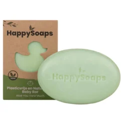 HappySoaps Baby Shampoo en Body Wash Bar Aloë You Vera Much 80 gr