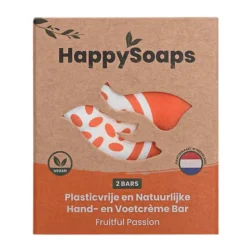 HappySoaps Hand- en Voetcrème Bar Fruitful Passion 40 gr