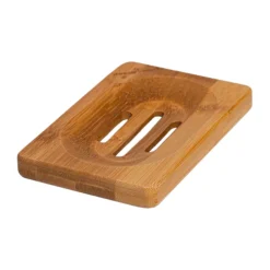 HappySoaps Zeep Houder van Bamboe van Bamboe voor Twee Zeep Bars 40 gr