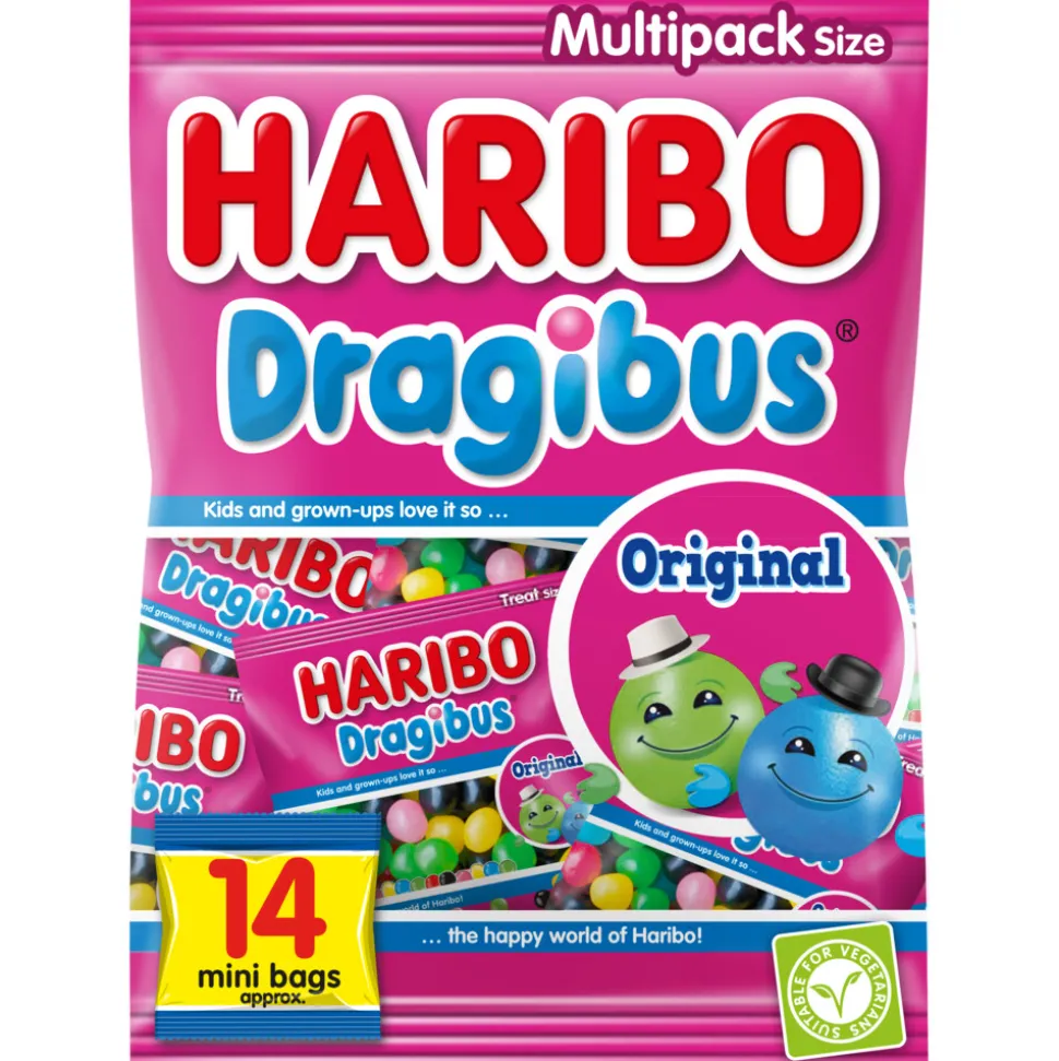 Haribo Dragibus Original Uitdeelzakjes 350 gr