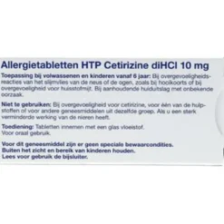 Healthypharm Cetirizine 10 mg 30 tabletten