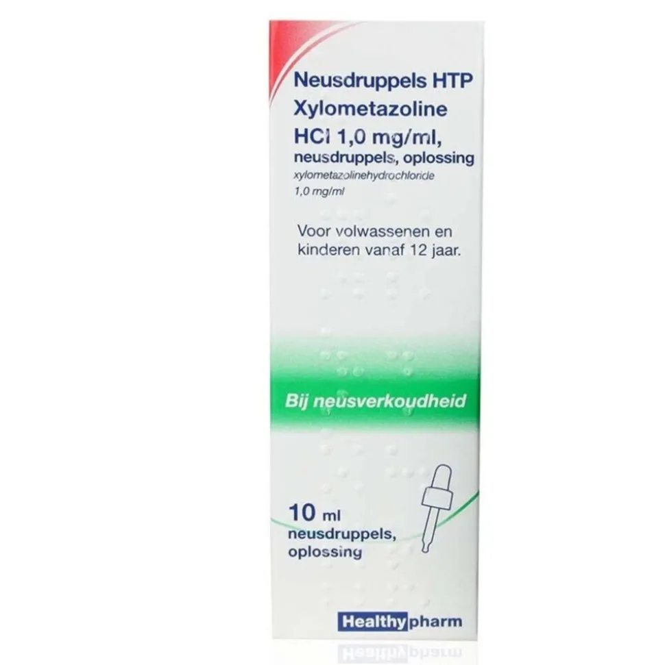 Healthypharm Neusdruppels 1 mg/ml Xylometazoline 10 ml