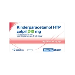 Healthypharm Paracetamol Kinderen 240 mg 10 stuks