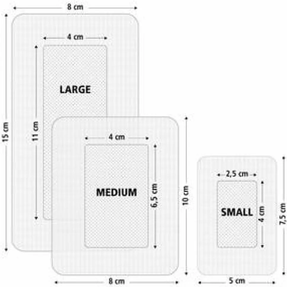 HeltiQ Eilandpleister Medium 8 cm x 10 cm 5 stuks
