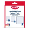 HeltiQ Gaaskompressen Volume Pack 6 stuks 5x5cm + 6 stuks 5x8,5cm + 6 stuks 10x10cm 18 stuks
