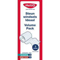 HeltiQ Steunwindsels Ideaal Volume Pack 5m x 6cm 3 stuks