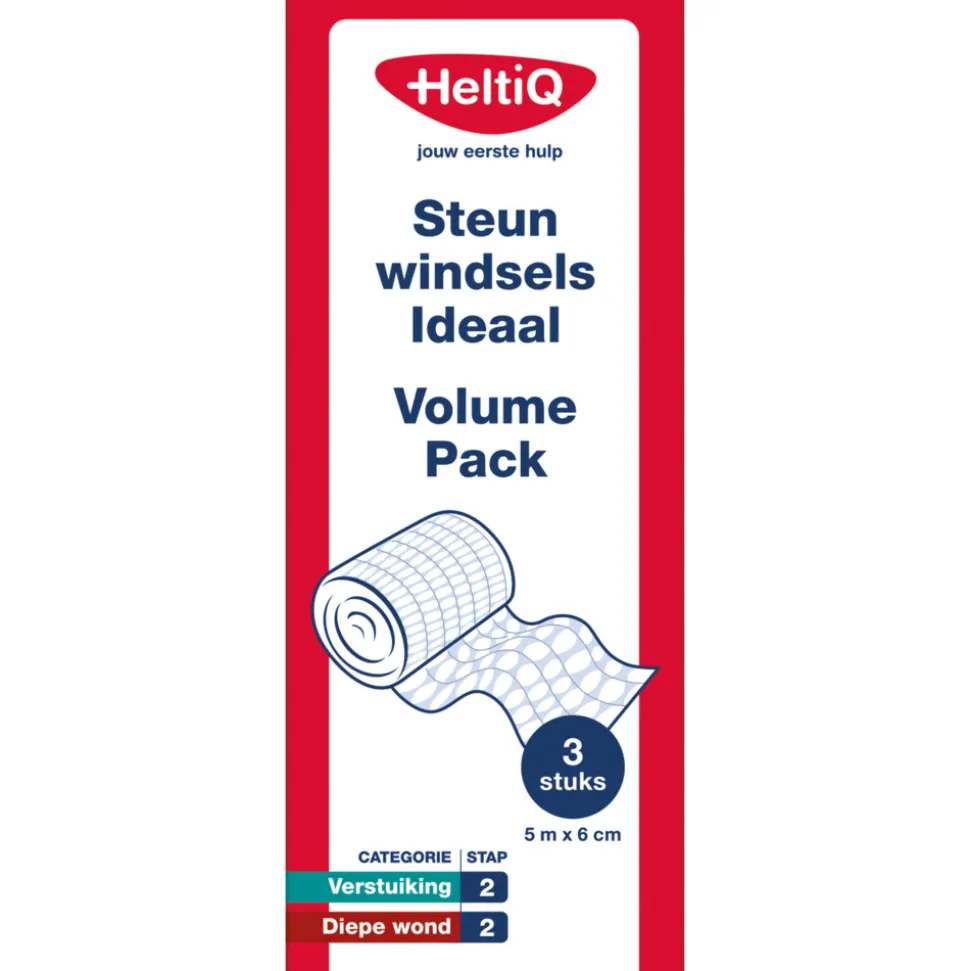 HeltiQ Steunwindsels Ideaal Volume Pack 5m x 6cm 3 stuks