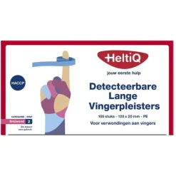 HeltiQ Vingerpleisters Detecteerbaar 120x20 mm PE 100 stuks