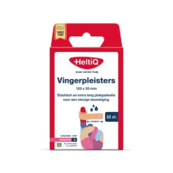 HeltiQ Vingerpleisters 120x20 mm 22 stuks
