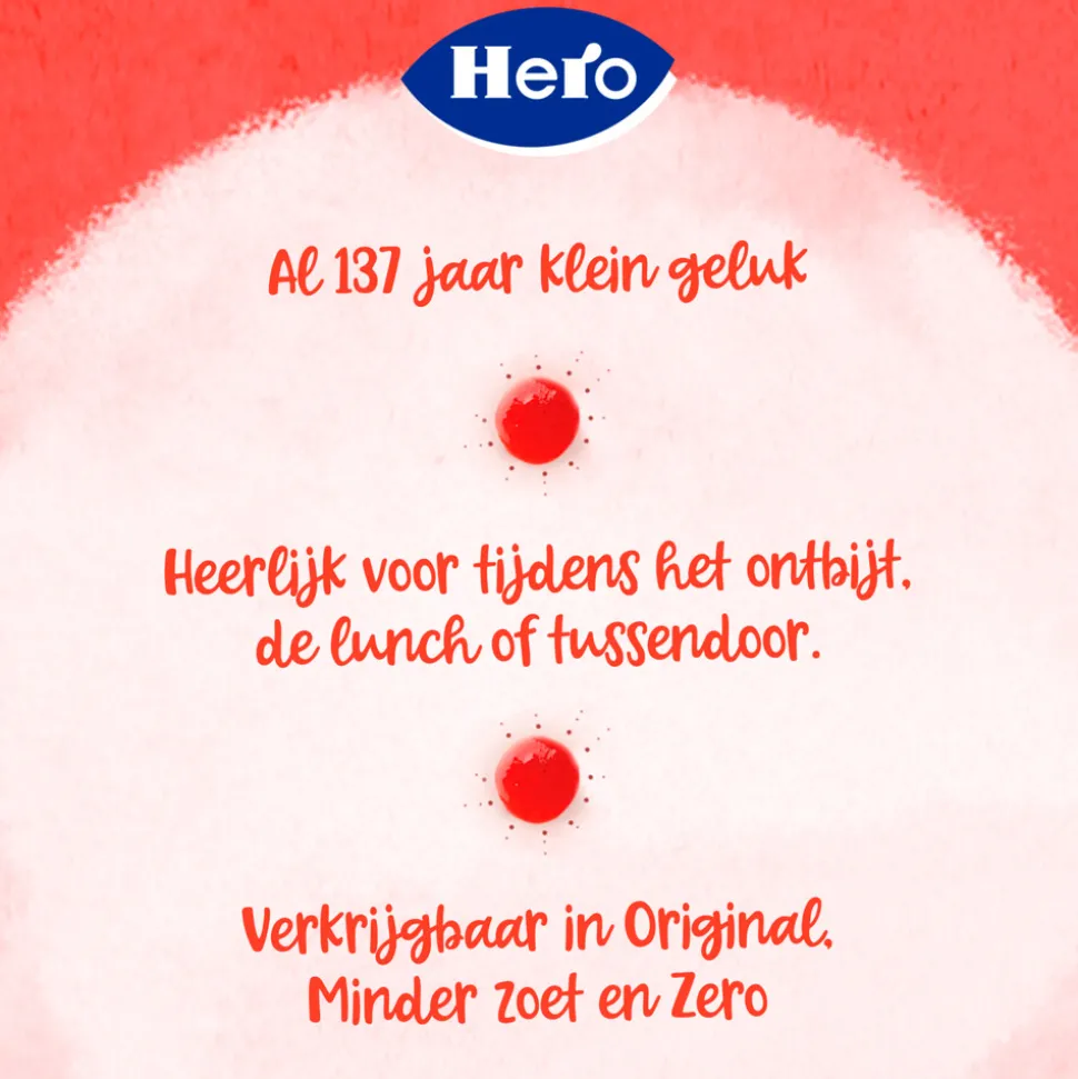 Hero Jam Aardbeien 600 gr