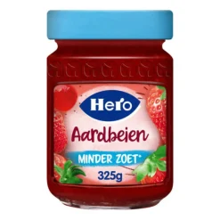 Hero Jam Minder Zoet Aardbeien 325 gr