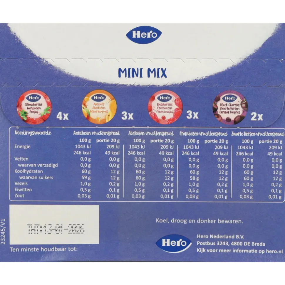 Hero Jam Variatie Cups 12x20 gr