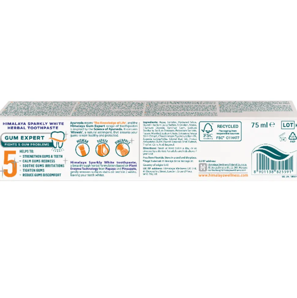 Himalaya Herbals Kruidentandpasta Sparkly White 75 ml