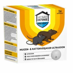 Home Defense Muizen- en Rattenverjager 60 m2 Ultrasoon