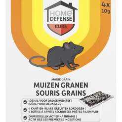 Home Defense Muizen Granen Alfachloralose Kant-en-Klare Lokdoos Magik Grain 4 stuks