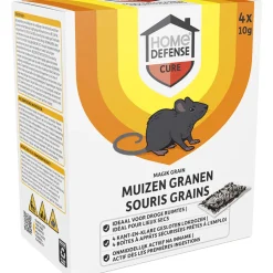 Home Defense Muizen Granen Alfachloralose Kant-en-Klare Lokdoos Magik Grain 4 stuks