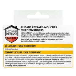 Home Defense Vliegenvangers Kleeflintens 4 stuks