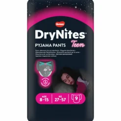 Huggies DryNites Absorberende Luierbroekjes Meisjes 8-13 jaar 9 stuks