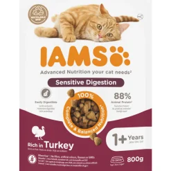 IAMS Cat adult Sensitive Digestion Turkey 800 gr