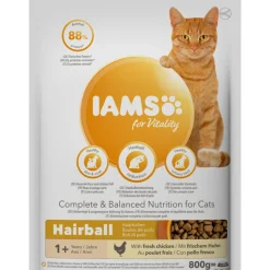 IAMS Kat Adult Hairball Control Kip 800 gr