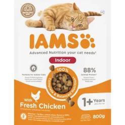 IAMS Kat Adult Indoor Kip 800 gr