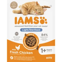 IAMS Kat Adult Sterilised - Overweight Kip 800 gr