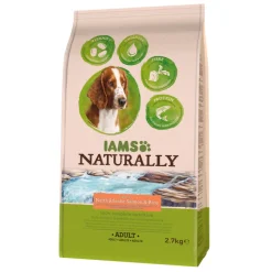 IAMS Naturally Dog Adult Atlantische Zalm & Rijst 2,7 kg