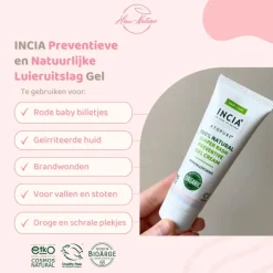 INCIA 100% Natuurlijke Preventieve Gelcrème Luieruitslag 60 ml
